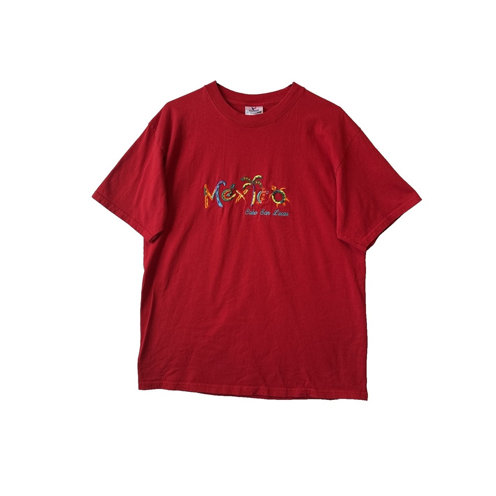 Vtg‎ Yazbek Embroidered Mexico Cabo San Lucas T Shirt L Souvenir Resort Travel